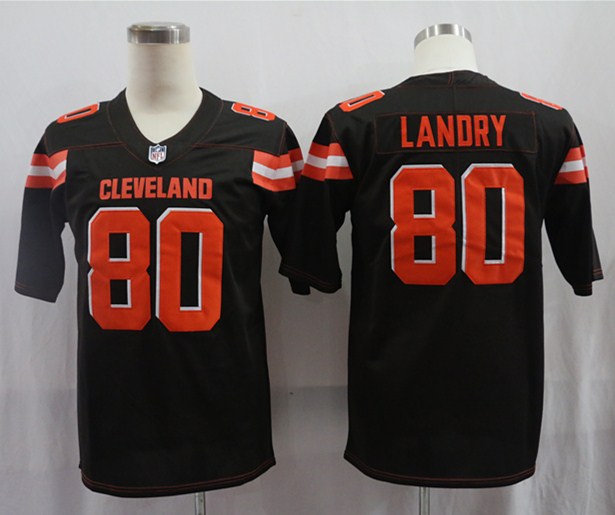 Men's Cleveland Browns Jarvis Landry #80 Brown Jersey